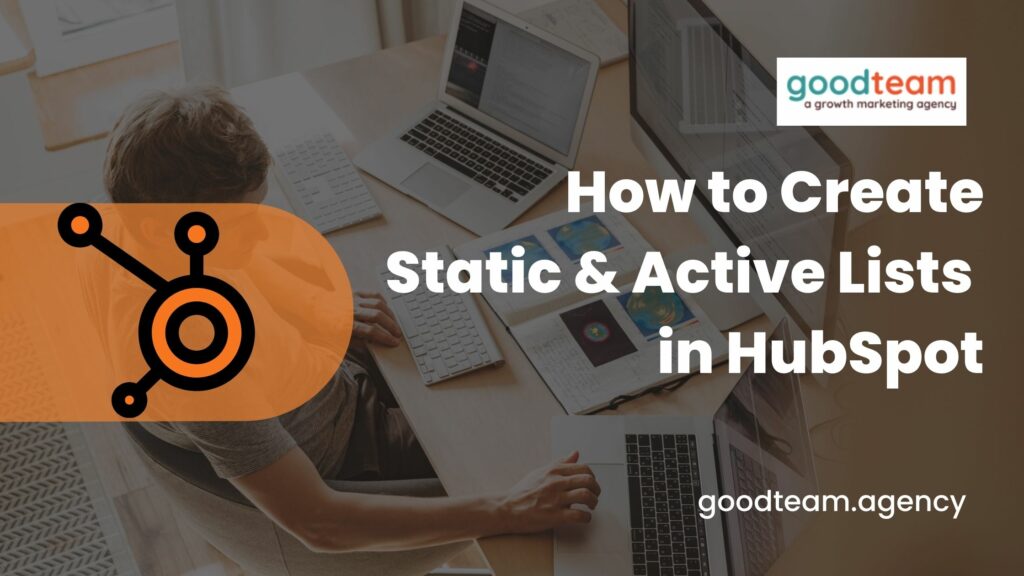static and active lists in huubspot