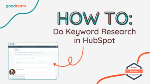 how to do keyword research in hubspot