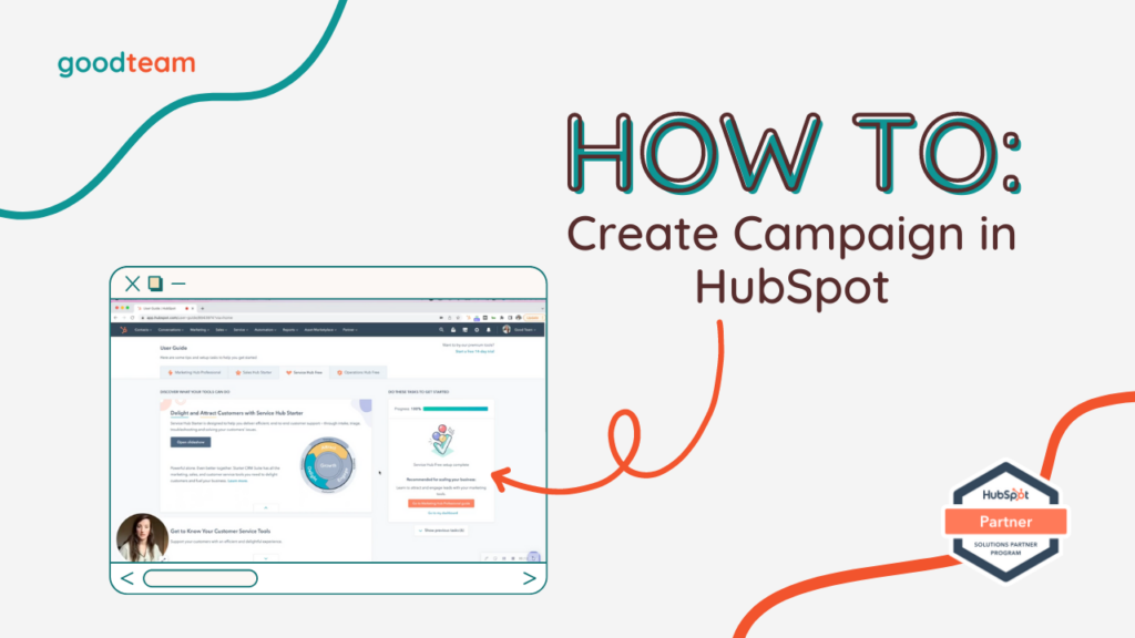 Create a campaign in hubspot