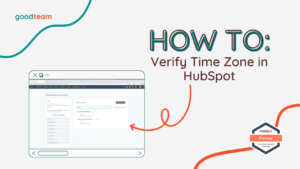 Verify Time Zone in HubSpot