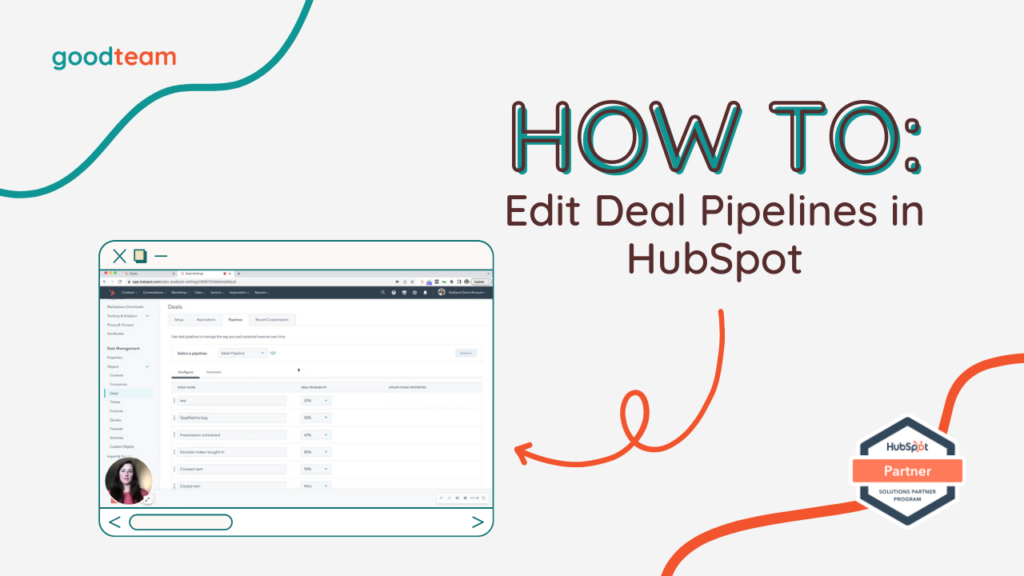 Edit deal pipeline in hubspot